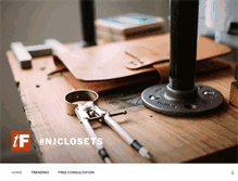 Tablet Screenshot of bergenclosets.com